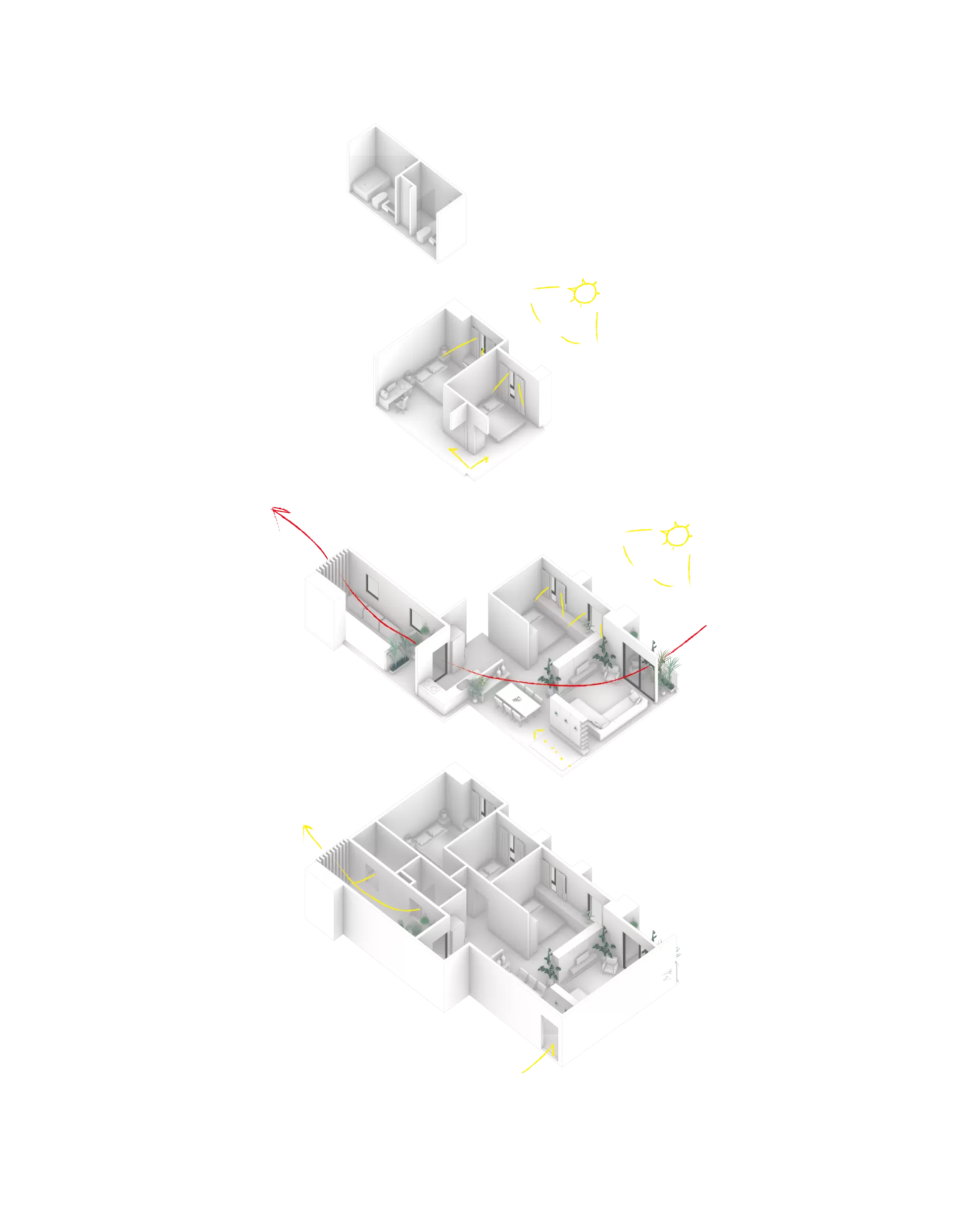 昕原澍 美山林建設-昕原澍格局3D爆炸圖